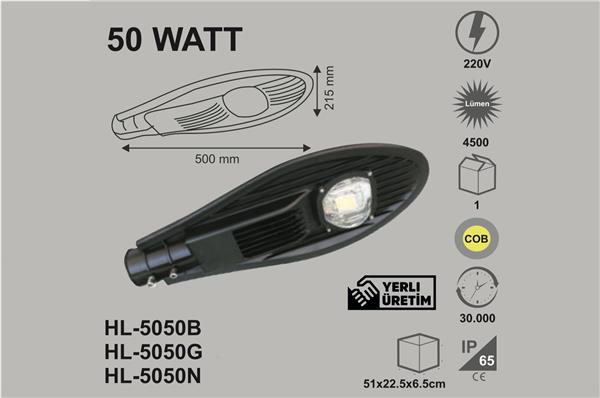 50 Watt Cob Led Sokak Armatürü